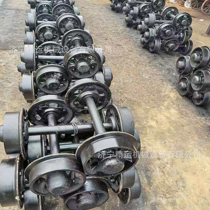 平板车用5吨矿车轮矿用轨道运输固定式矿车载重轮对空心矿车轮