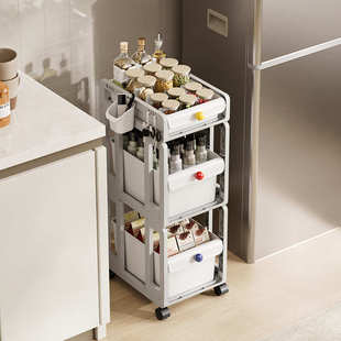 多层落地书架小推车学生架子床头架移动寝室收纳宿舍物收纳置卧室
