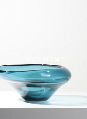 玻璃水果纳盘样板房酒店厅茶餐客厅几餐厅DLH吧台桌面干果收果盘