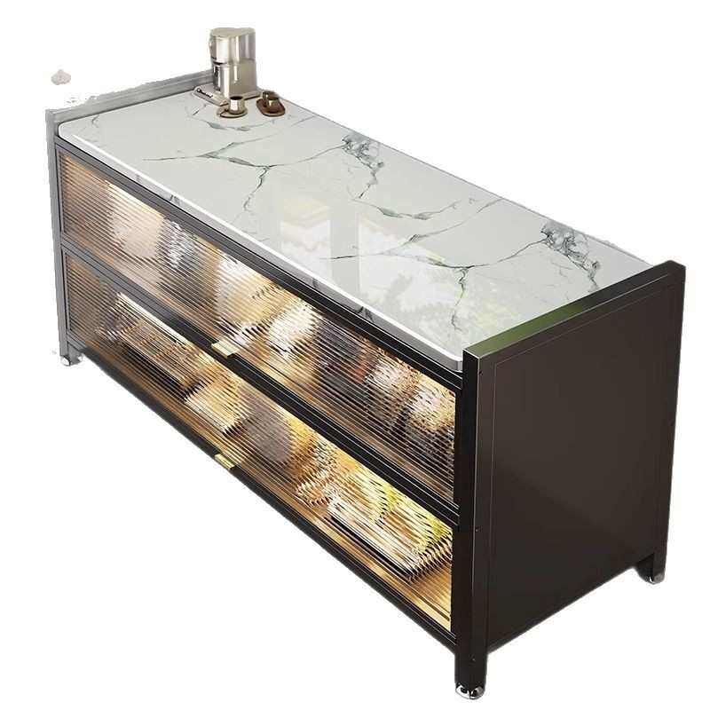 厨房置物架落地多层岩板收纳柜多功能微波炉烤箱切菜家用储物柜子,厨房/烹饪用具,厨房抽屉置物架,淘宝优惠券,粉丝福利购,淘宝优惠卷