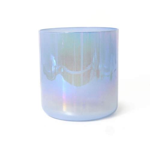 蓝紫色渐变水晶歌唱碗 天然矿石铂金炼金术水晶歌唱碗6-8寸