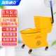 商用拖把 墩布桶工业 海斯迪克HKQJ0532升单桶榨水车轻便式 手压式