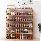 shoe rack folding Installation 鞋 simple cabinet 架 free