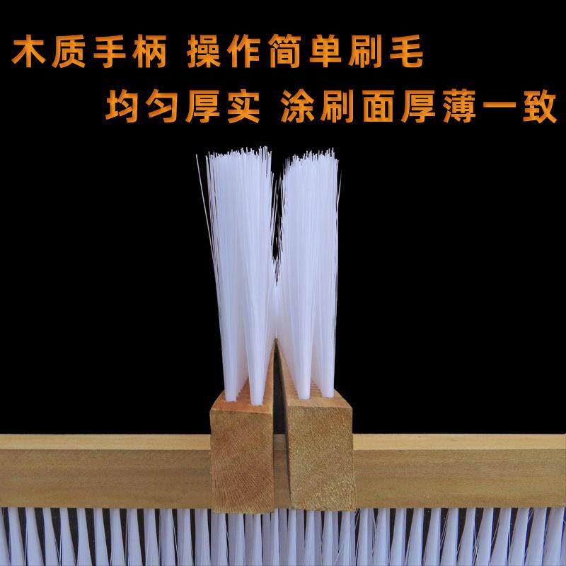 10公分毛长加长白色2排1米长刷子加大软毛砖机器工业刷条刷板刷子
