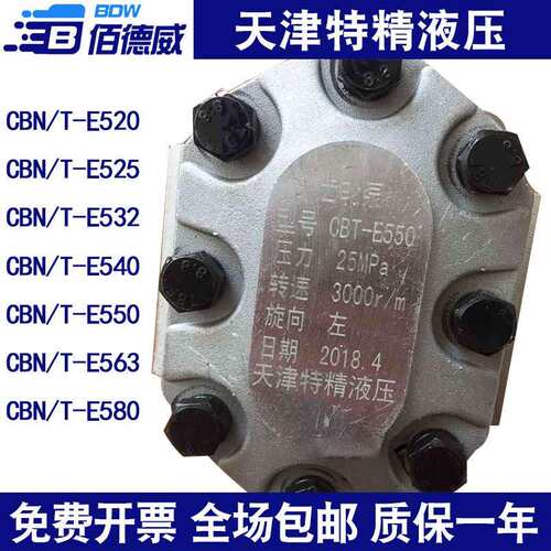 液压齿轮泵CBN-E520/CBN-E532/CBN-E550/CBT-E563/E580天津特精