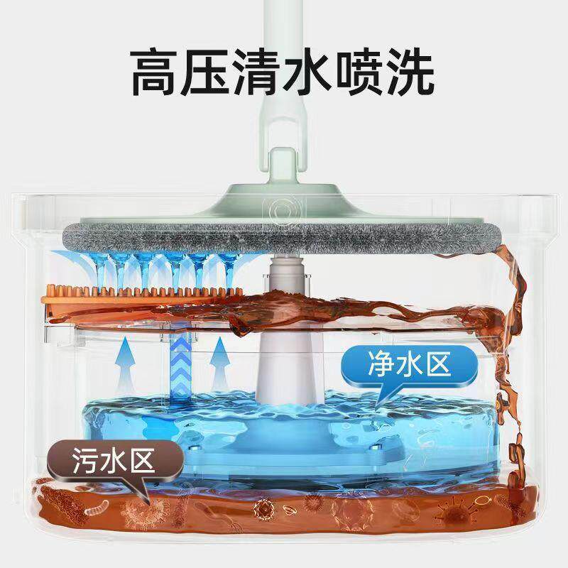 免手洗平板拖把家用美添乐净污分离拖地神器桶一拖净蒸汽拖把其他