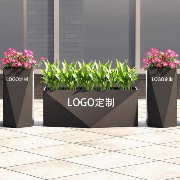 户外花槽花箱外摆售楼部商业街广场隔断长方形花架子花盆园艺花坛