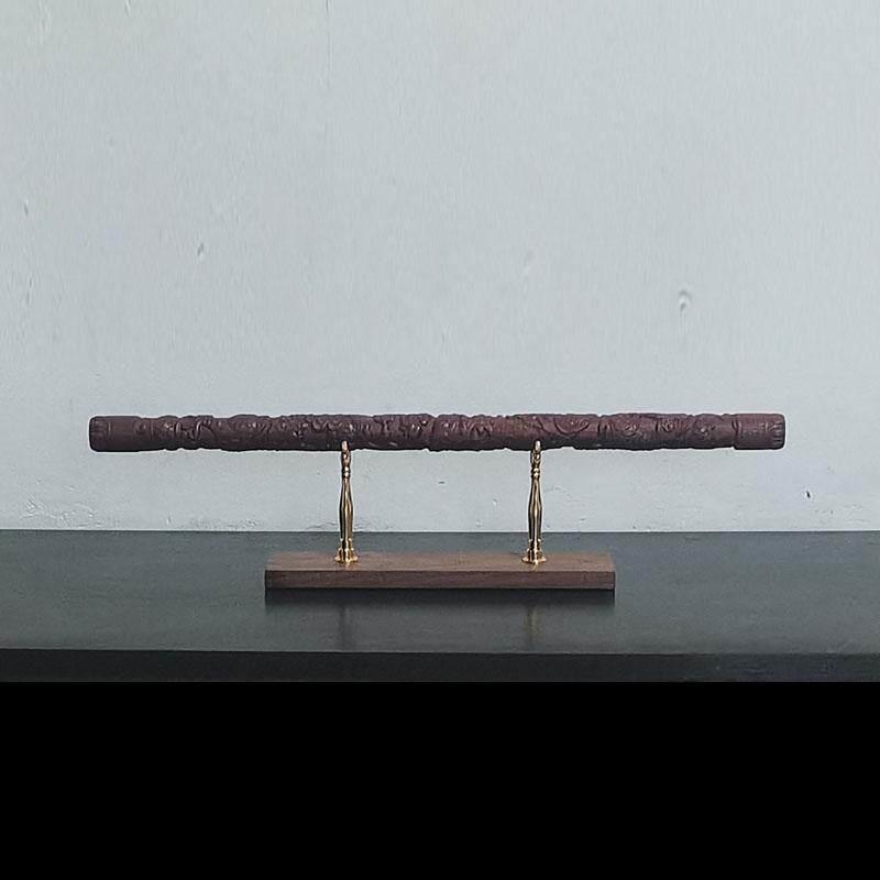 摆件支架圆棒盘龙棍如意棒画卷柱形艺术工艺品桌面摆设展示架托架图片