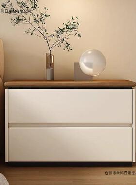 中古实木床头柜家用卧室小型置物架新款简约现代收纳储物柜床边柜