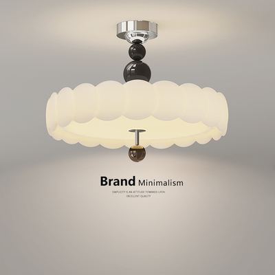 法式复古卧室吸顶灯中古奶油风主卧书房护眼灯高级感2025新款灯具