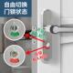 不锈钢化妆室门锁无钥匙室内卧室洗手间铝合金单舌厕所房门锁把手