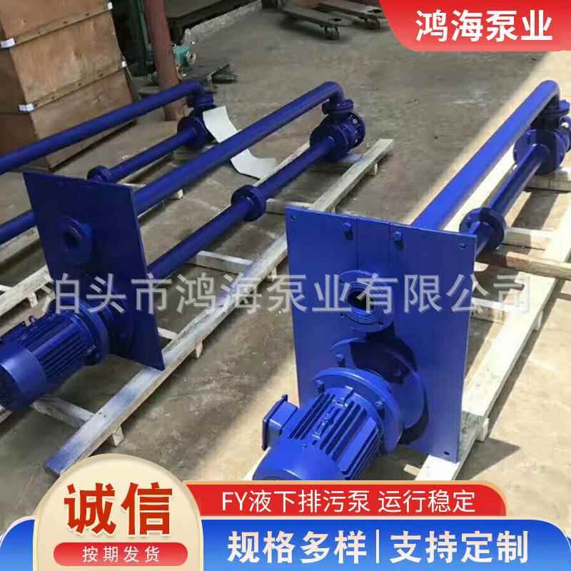 高扬程FY液下排污泵 不锈钢防爆耐腐蚀液下泵 立式提升液下污水泵