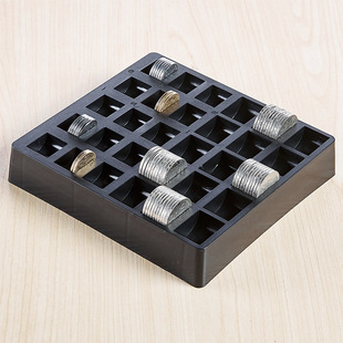 硬币盒一元五毛一角混装多功能硬币盒子游戏厅硬币收纳分类清点盒