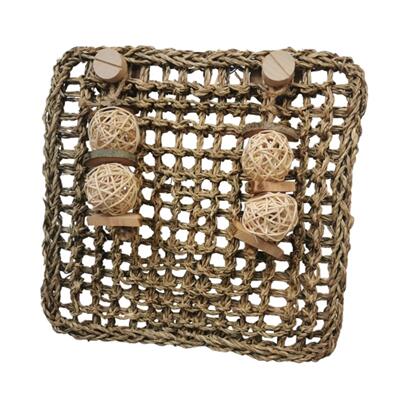 Bunny Grass Mat Woven Hay Mat Sleeping,Chewing Toy,Play