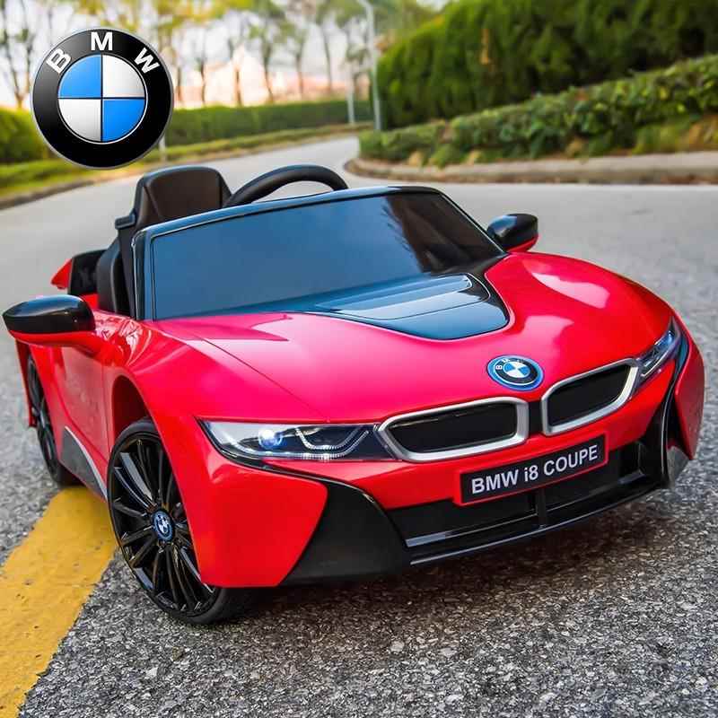 正品宝马8i儿童电动车四轮汽车可人四驱动宝宝坐玩具小孩电瓶车遥