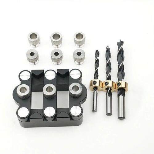 Pocket Hole Jig Set Wear Resistant for Straight Holes DIY