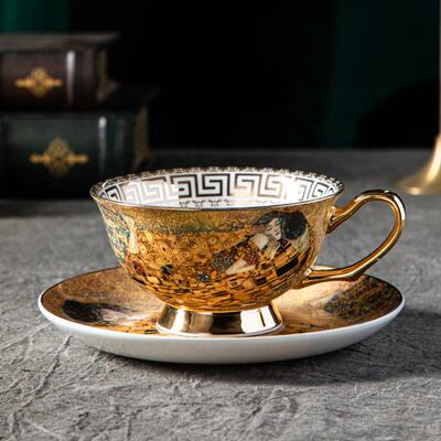 欧式茶具套装骨瓷咖啡杯杯子小众高档高级感英式下午茶杯茶具轻奢