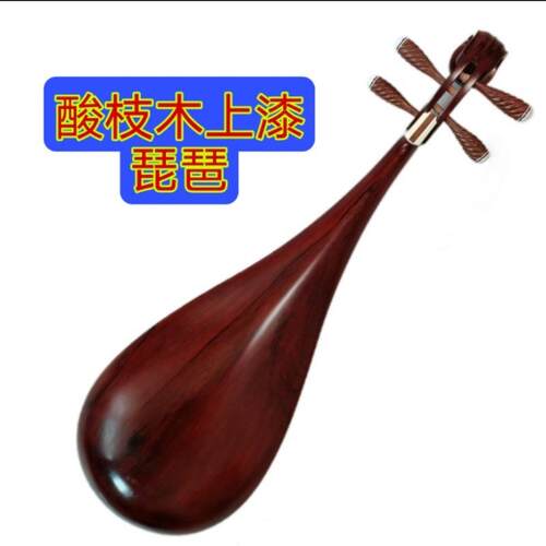 正品考琵琶乐器黄檀绿檀原木抛销光成人演奏手级工制作厂家直正品