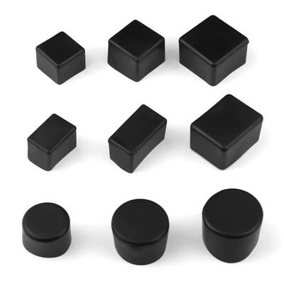 4pcs Square Silicone Chair Leg Caps Non-slip Table Foot Dust