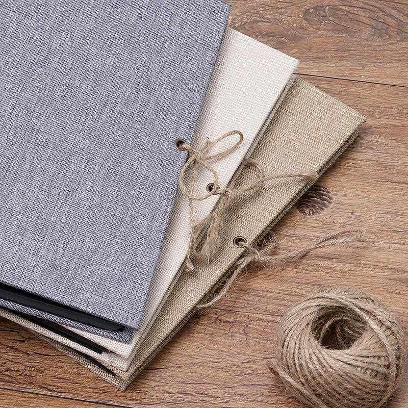 直销新款竖版装diy相册 10寸手工粘贴式 麻布影集 儿童成长创意礼