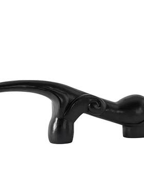 长鼻兽象壁龛摆件黑色桌面树脂雕塑原创玄关台过道柜子样品屋展示