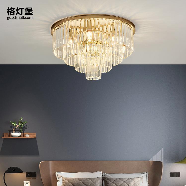后现代轻奢客厅吸顶灯家用奢华大气水晶灯创意简约主卧室餐厅灯具