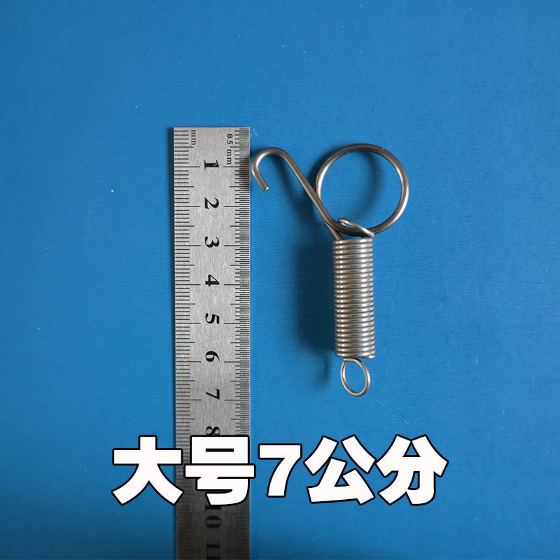 不锈钢兔笼门挂钩养殖兔鹌鹑鸟笼门弹簧挂钩不生锈配件图片