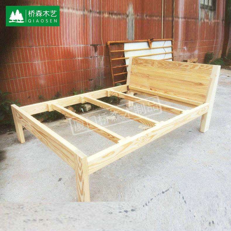 专家业生产双人1.m全实卧木床05双5层全实木床定制出租屋室用