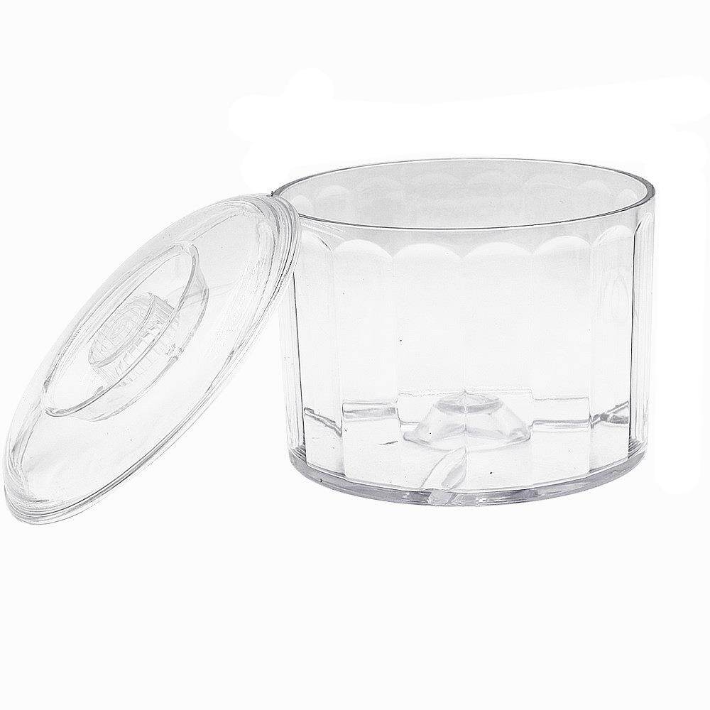 磁力抛光机专用抛光桶磁力研磨桶透明PC桶耐磨耐摔佩戴防溢盖子