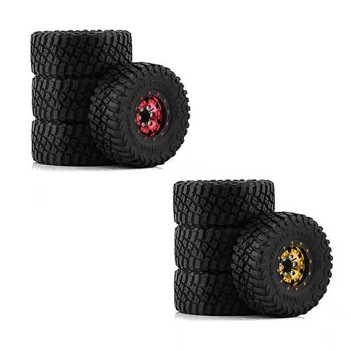 1/18 TRX4M路虎烈马1.0英寸轮胎轮毂 攀爬车铝合金轮毂 SCX24 FMS