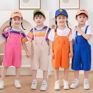 儿童团体抱婴袋裤合唱服开学季男女童小学生运动会表演幼儿园演出