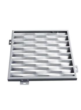 红色氟碳冲孔透光铝单板外墙镂空艺术造型装饰金属材料板建材厂家