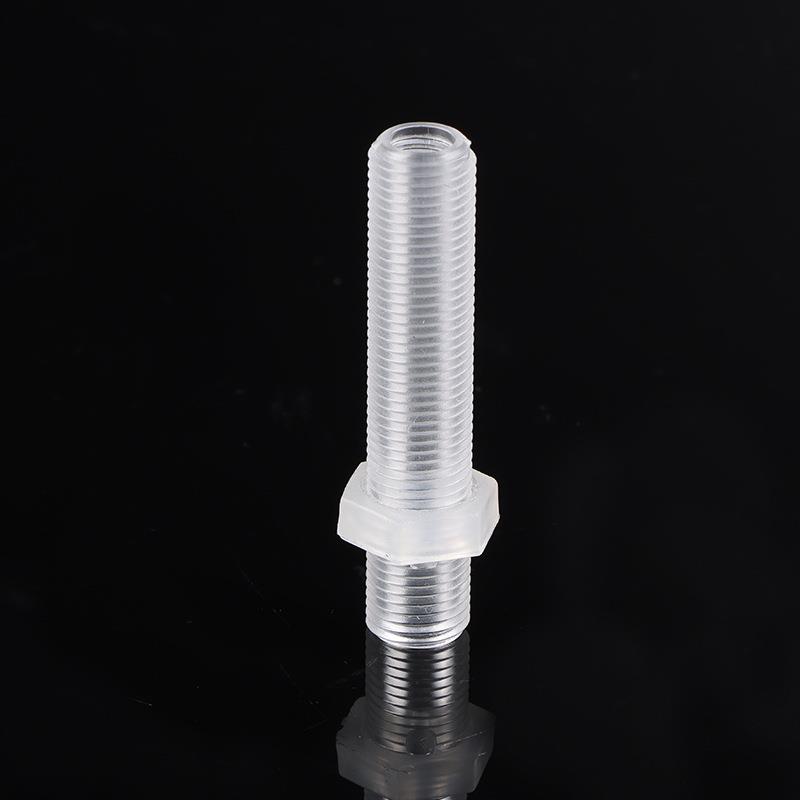 六角空牙管带头塑料牙管SPR饰塑料配灯件透明六角牙心管塑料空心