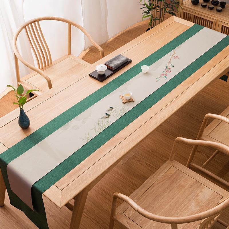 厂家直销防水茶席套装古风桌旗中式茶桌垫茶布艺禅意茶具茶道配件