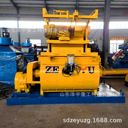 东泽式宇重工强制js70混凝土搅拌5机 双卧轴山水js750泥灰搅拌设