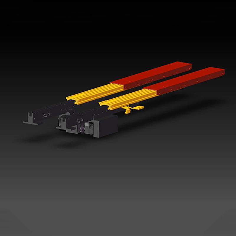 堆垛机伸缩货叉单双指（三节叉）巷道式单深位货叉运行平稳