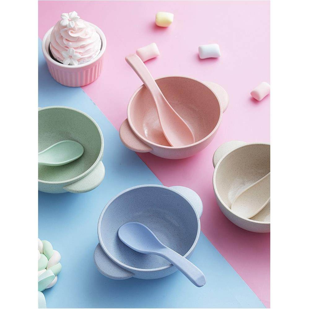 宝宝辅食碗婴儿防摔防烫碗幼儿园吃饭碗儿童餐厅餐具家用碗勺套装