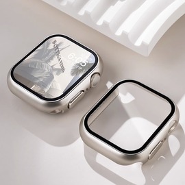 applewatchs9保护壳s8苹果iwatch8保护膜ultra2手表，表壳9钢化膜s7表带7一体，全包se表套6代iphone保护套45mm