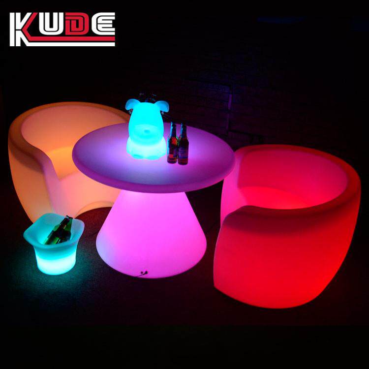 佛山厂家遥控充电led发光沙发酒吧家具吧椅七彩凳子吧椅家具跨境