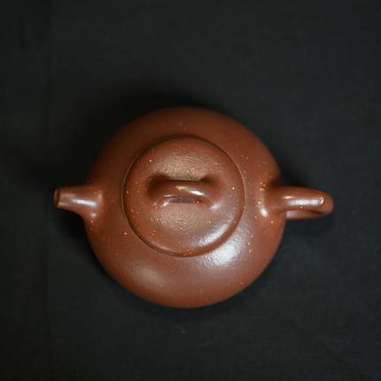 工原矿泥SY0259过桥夫扁腹150ml纯手光素自用宜紫兴紫砂壶功泡茶