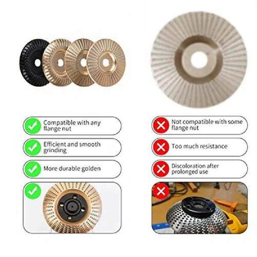 5 Pack Wood Carving Disc Set Replacement For 4Inch Angle