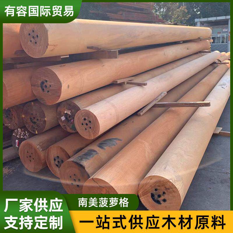 园林工程菠萝格防腐木栈道木方山楂木方料护栏木材胶合立柱木板