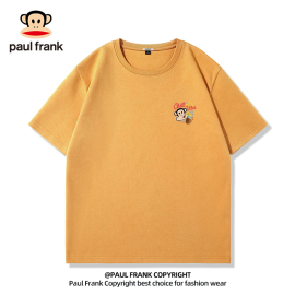 paulfrank大嘴猴重磅短袖，t恤男2024夏季纯棉，短t美式潮牌衣服