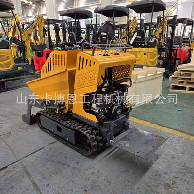履带翻斗自卸车翻建筑施工迷你搬车运885自卸型运输车履带车前卸