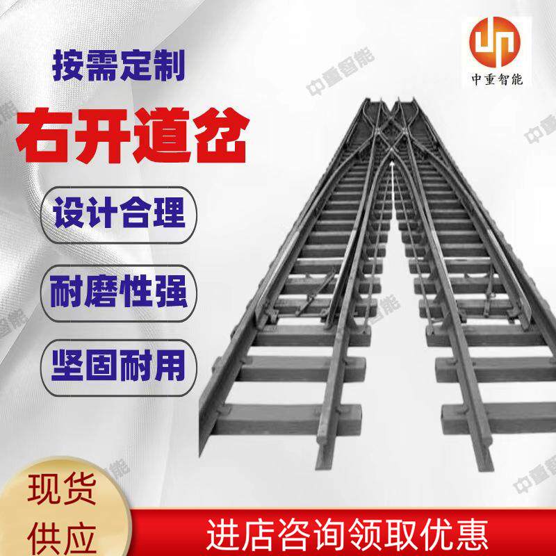 中重厂家供应右开道岔性能稳定右开道岔ZDK622/4/12右开道岔智能