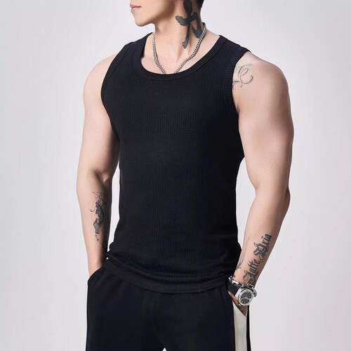 Men’s sleeveless tank top set (5 pieces), quick-drying and