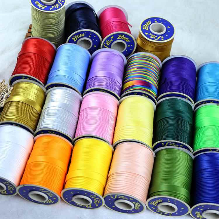 纯色服装包边带 滚边条色丁旗袍服装包边条手工扣滚边带织带