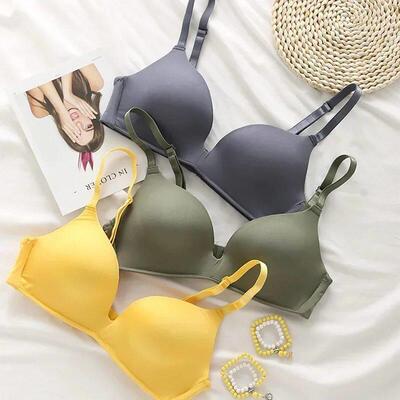 Women Seamless Bra Sexy No Wire Push Up Underwear Girls Stud