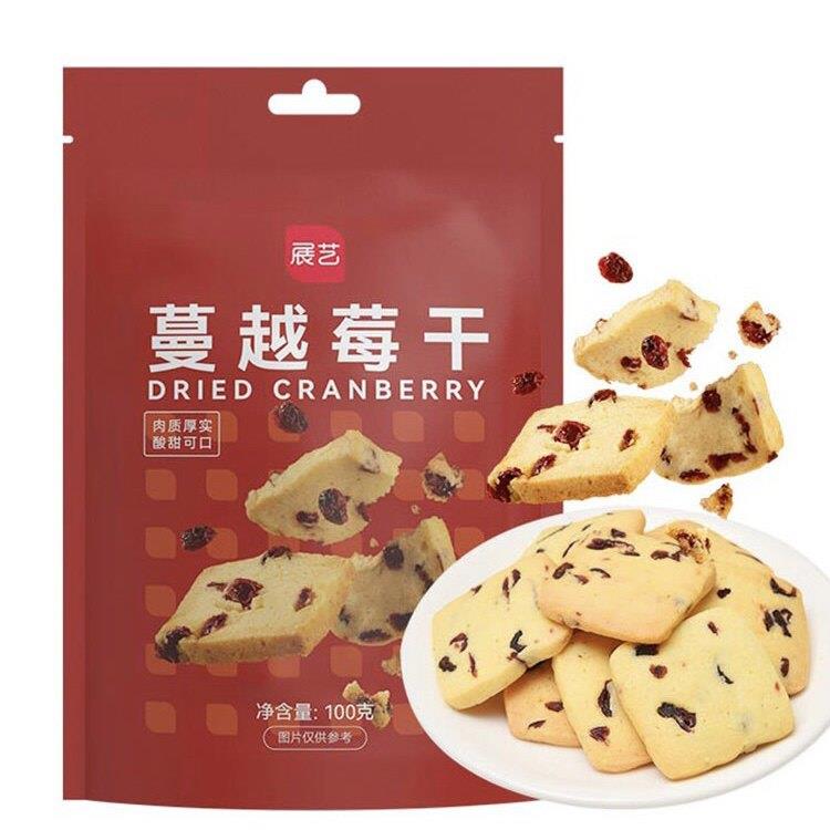 展艺蔓越莓干100g雪花酥牛轧糖零食果干碎曲奇曼越梅烘焙专用