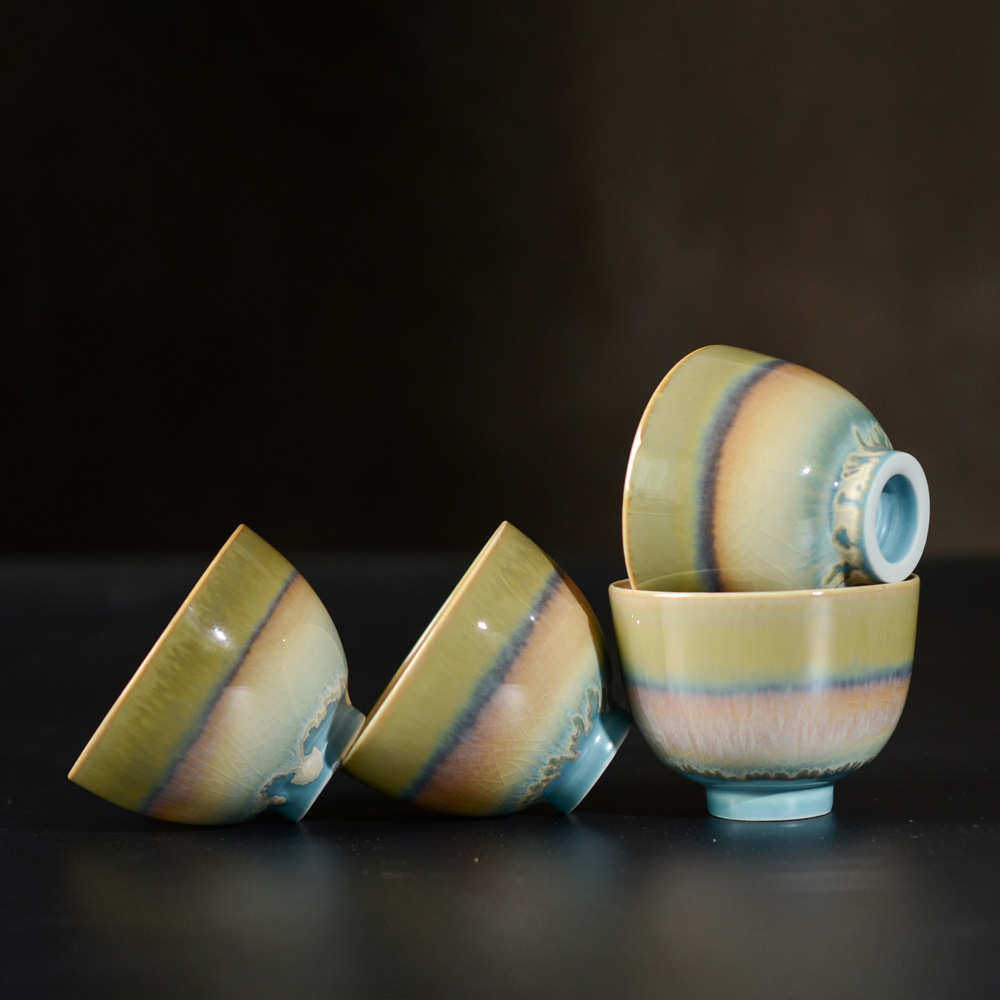 杯女单盖碗茶杯茶杯景德镇陶瓷茶具纯手工功夫小茶盏主人个景德镇,餐饮具,茶杯,淘宝优惠券,粉丝福利购,淘宝优惠卷